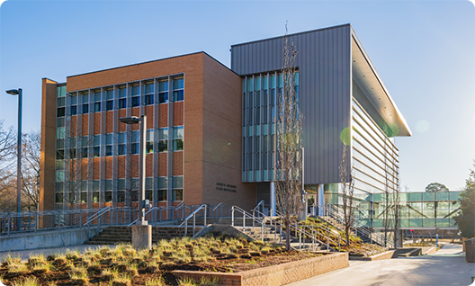 Outside shot of university building